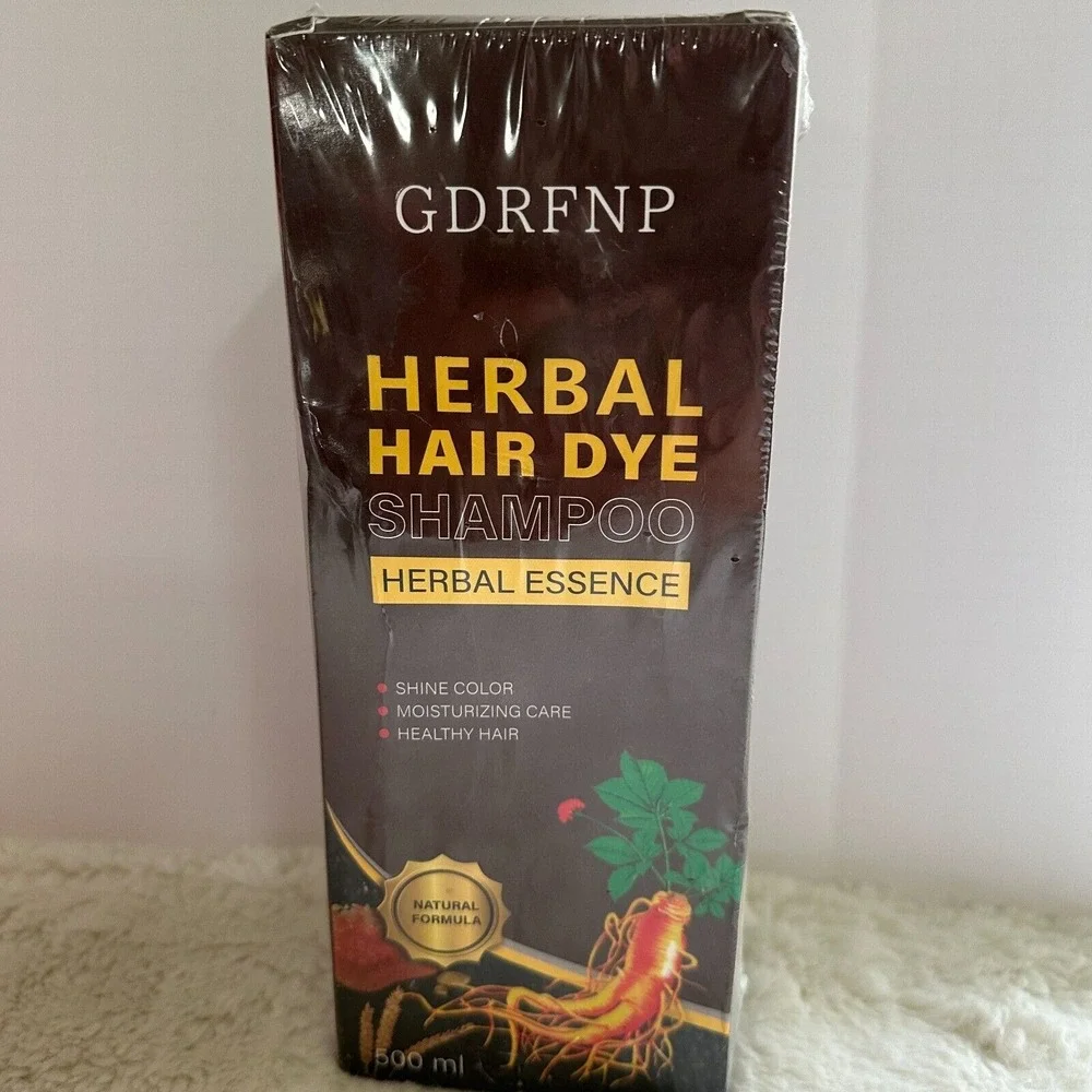 Herbal Hair Dye‎ Shampoo Herbal Essence 100% Grey Coverage - Herbal Ingredients
